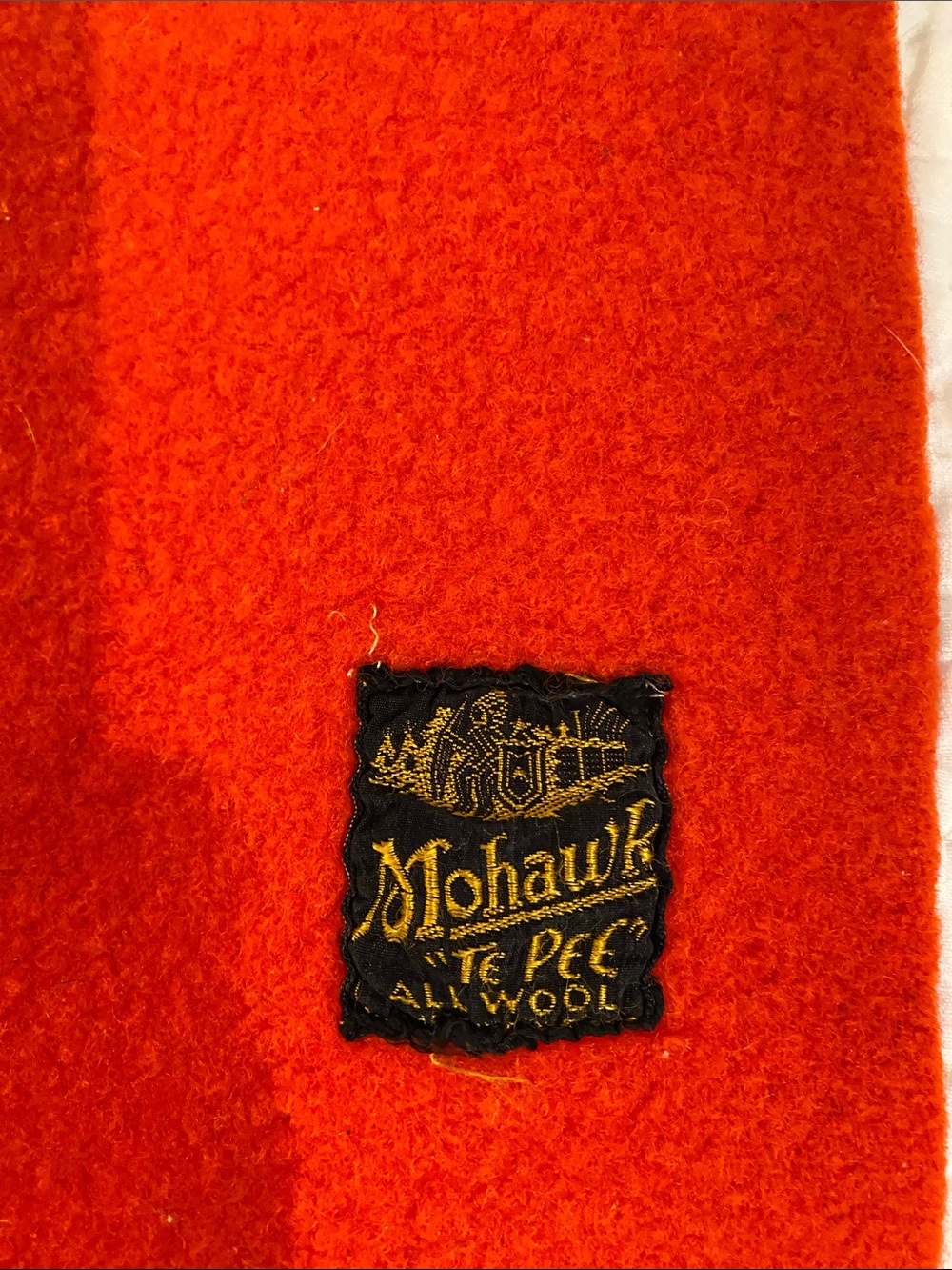 Mohawk “Te Pee” Trapper Point All Wool Blanket